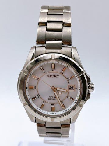 Seiko - Solar - Zonder minimumprijs - V147-0A80 - Heren -