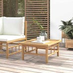 vidaXL Tuintafel 65x55x30 cm bamboe, Tuin en Terras, Verzenden, Nieuw