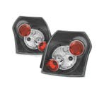 FEUX ARRIÈRE POUR TOYOTA COROLLA 01-07 STYLE LEXUS NOIR, Verzenden