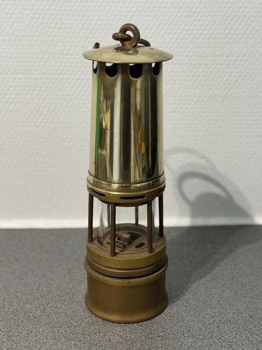 Sir Humphry Davy - Antique mijnwerkerslamp - Olielamp -, Antiquités & Art, Curiosités & Brocante
