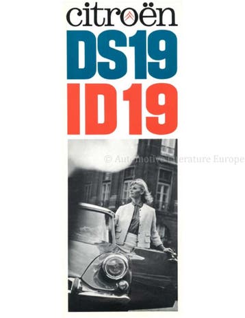 1963 CITROEN DS-19 / ID-19 BROCHURE ENGELS (USA), Nieuw