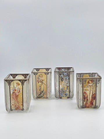 Goebel - Mucha - Vase (5) - Vitrail