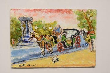 Walter Piacesi (1929-2022) - Fiacre in attesa