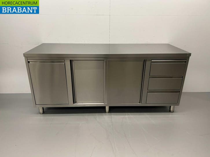 Armoire de travail en acier inoxydable Table de travail 2, Articles professionnels, Horeca | Autre, Envoi