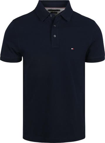Tommy Hilfiger 1985 Polo Navy maat Maat 52/54 (L) Heren, Kleding | Heren, Polo's, Maat 52/54 (L), Tommy Hilfiger, Nieuw, Verzenden