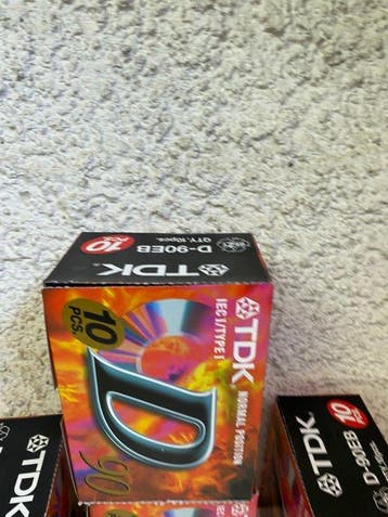 TDK - D-90EB Cassette audio vierge, Nieuw