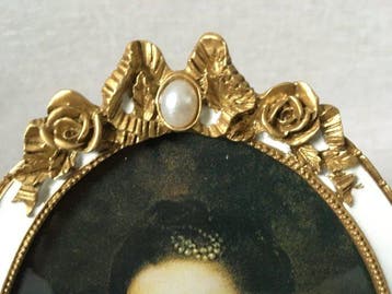 Lijst - Emaille, Hars, Glas - LUXE FOTOLIJST MET KUIFJE