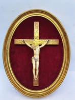 Antiek Crucifix - Ivoor - 19th Eeuw - Corpus Christi, Antiek en Kunst