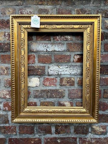 Lijst - 199. Oude goud vergulde schilderijlijst. Voor
