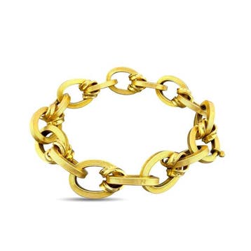 Armband - 18 karaat Geel goud, 18K geelgoud armband met, Nieuw