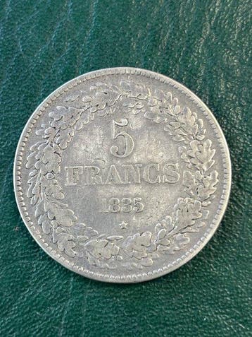België. Leopold I. 5 Francs 1835 (Zonder minimumprijs), Postzegels en Munten
