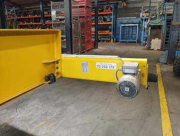 SWF enkelligger bovenloopkraan ± 14.000mm x 5t 001640U, Doe-het-zelf en Bouw, Gereedschap | Overige machines, Ophalen, Gebruikt