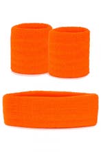 Kind Zweetbandjes Set Oranje Koningsdag Kinder Hoofdband Pol, Ophalen of Verzenden, Nieuw