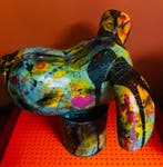 Artmony - Sculpture Snoopy dans son bidon pop street art, Antiquités & Art