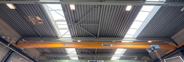 Abus enkelligger bovenloopkraan ± 19.010mm x 5t 001645U, Doe-het-zelf en Bouw, Gereedschap | Overige machines, Gebruikt, Ophalen