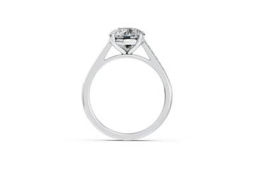 Ring - 14 karaat Witgoud - 2.16ct. tw. Diamant (Lab-grown) -