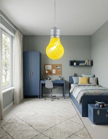 Due p illuminazione - Plafondlamp - geblazen glas met