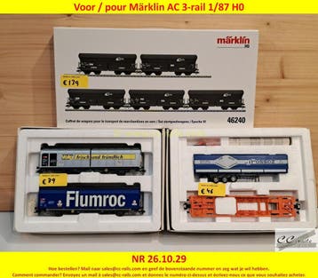 Marklin modeltreinen, locomotieven, wagons, rails, 2dehands, Hobby en Vrije tijd, Ophalen of Verzenden, Nieuw, Märklin