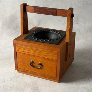 WOODWARE-KS - Asbak - Hout, IJzer - Vintage Showa-periode