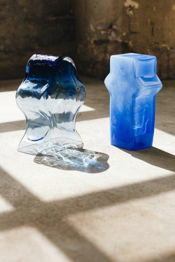 Visser & Meijwaard - Vaas - handgeblazen glas - Project O.O