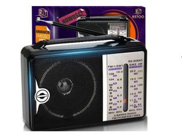 Veiling - Draagbare Noodradio  op Batterij FM en USB, Nieuw