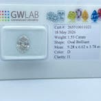 Zonder minimumprijs - 1 pcs Diamant (Natuurlijk) - 1.53 ct -, Nieuw