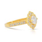 Ring - 18 karaat Geel goud - 1.44ct. tw. Diamant, Nieuw