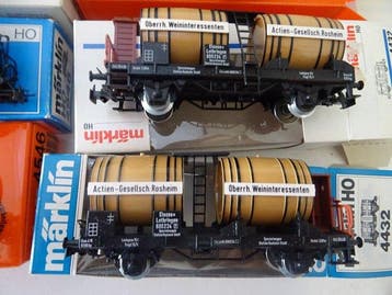 Märklin H0 - Ensemble de train (8) - 5 camions-citerne et 3
