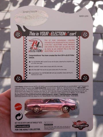 Hot Wheels, Mattel 1:64 - Model sportwagen - Hot Wheels RLC