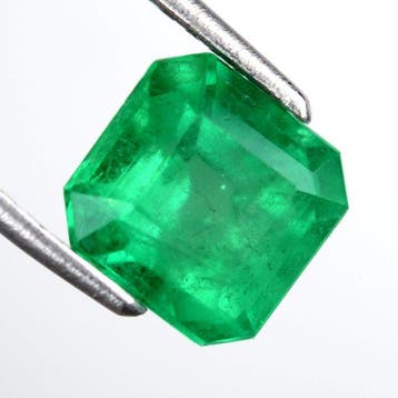 Vert Émeraude - 3.07 ct - GRS (Laboratoire Gem Research, Bijoux, Sacs & Beauté, Pierres précieuses