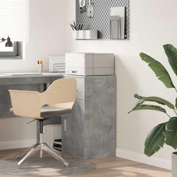 vidaXL Dressoir met lade Beton Grijs 38 x 34 x 75 cm, Verzenden, Nieuw