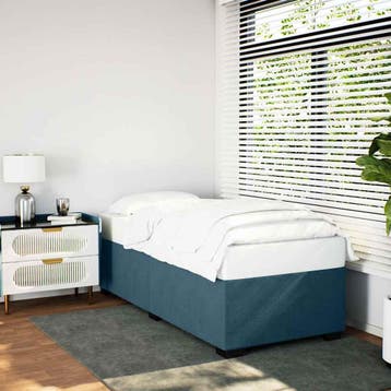vidaXL Bedframe fluweel blauw 80x200 cm, Verzenden, Nieuw