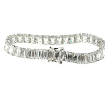 Armband - 14 karaat Witgoud - 32.56ct. tw. Diamant