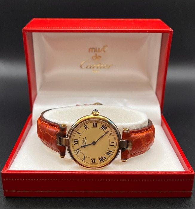 Cartier - Must de Cartier Vendome - 590003 - Unisex - 1992, Handtassen en Accessoires, Horloges | Heren