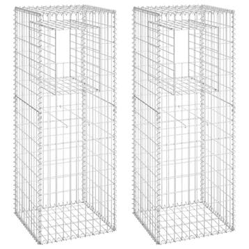 Gabion manden 50x50x140 | 40% korting | Retour deal, 1 tot 2 meter, Zo goed als nieuw, IJzer, Minder dan 3 meter