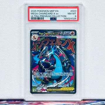 Pokémon Graded card - Mega Charizard X ex #023 2025 Pokemon, Nieuw