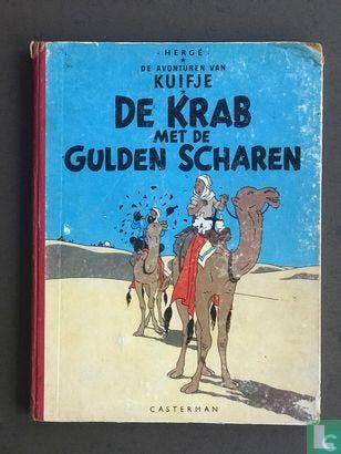 Kuifje - De krab met de gulden scharen     - 1955, Livres, BD, Envoi