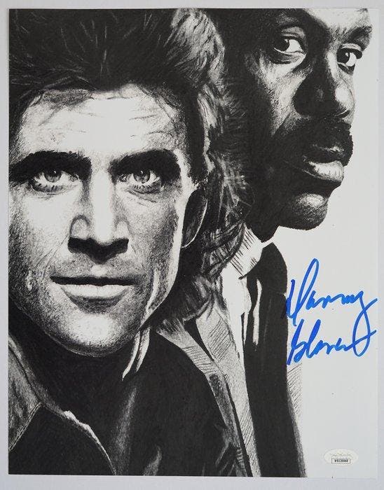 Lethal Weapon - Danny Glover (Roger Murtaugh) - Autograph,, Verzamelen, Film en Tv