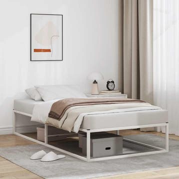 vidaXL Bedframe zonder matras 90x200 cm wit, Verzenden, Nieuw