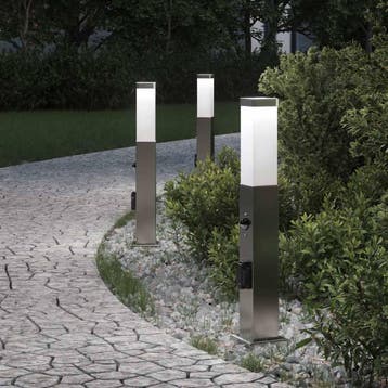 vidaXL Bolderverlichting met sensor en stopcontact 3 stuks, Verzenden