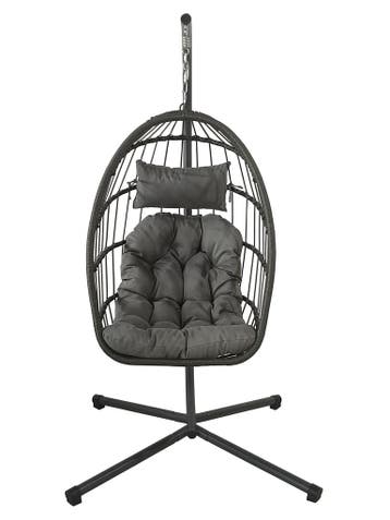 Luxe Egg Chair Grijs: Nu -41% retour deal, wees erbij!, Verzenden