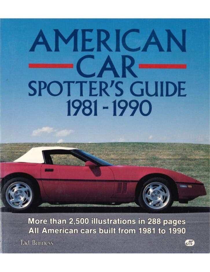 AMERICAN CAR SPOTTERS GUIDE 1981 - 1990, Boeken, Auto's | Boeken