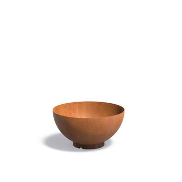 Cortenstaal bloempot Bocca Ø80x41cm - Met bodem, Tuin en Terras, Rond, Nieuw, Metaal, 60 tot 100 cm