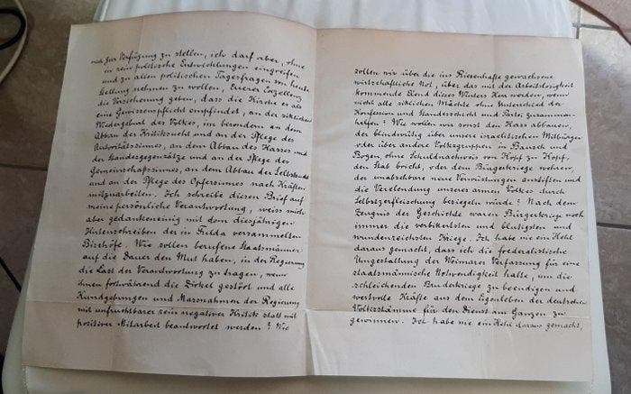 Repubblica di Weimar, Berlino, Germania, lettera inviata al, Collections, Cinéma & Télévision