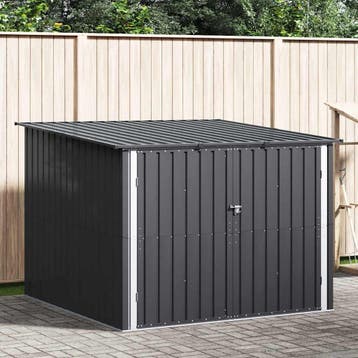 vidaXL Fietsschuurtje 3 st Antraciet 216 x 207 x 158 cm, Tuin en Terras, Verzenden, Nieuw