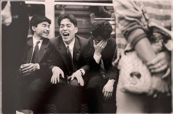 Lionel Derimais - Le fou rire, métro, Tokyo, 1987