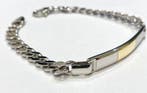 Sans prix de réserve - Bracelet - 18 carats Argent, Or jaune, Handtassen en Accessoires, Antieke sieraden