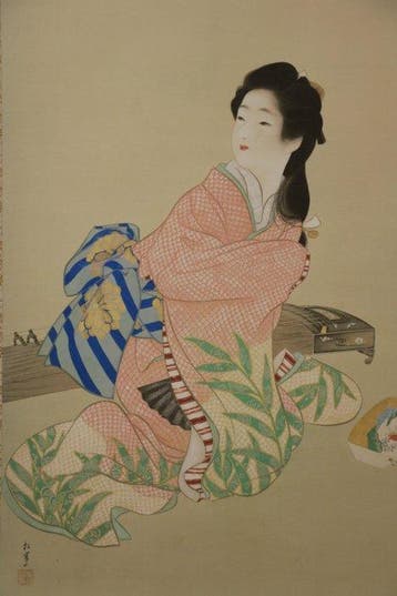 Replica van Bijin-ga Rolscroll en Gesigneerde