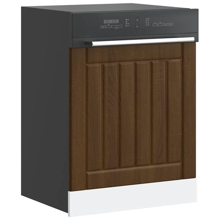 vidaXL Vaatwaspaneel Lucca bewerkt hout bruin eikenkleur, Maison & Meubles, Armoires | Autre, Envoi