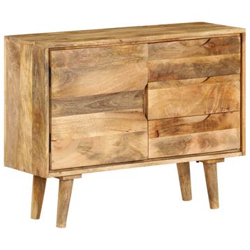 vidaXL Dressoir 90x30x69 cm massief mangohout, Huis en Inrichting, Kasten | Dressoirs, Verzenden, Nieuw